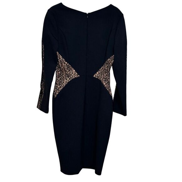 ba&sh Dress Size Small (1) Black Lace Long Sleeve Sheath - Picture 6 of 10